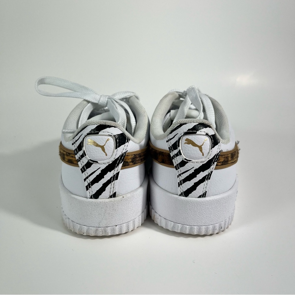 Puma Women's Carina Animal Mix Platform Cheetah Zeebra Stripe Sneakers 6.5 - Picture 7 of 7